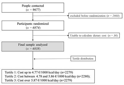 Association of monetary diet cost of foods and diet quality in Spanish older adults